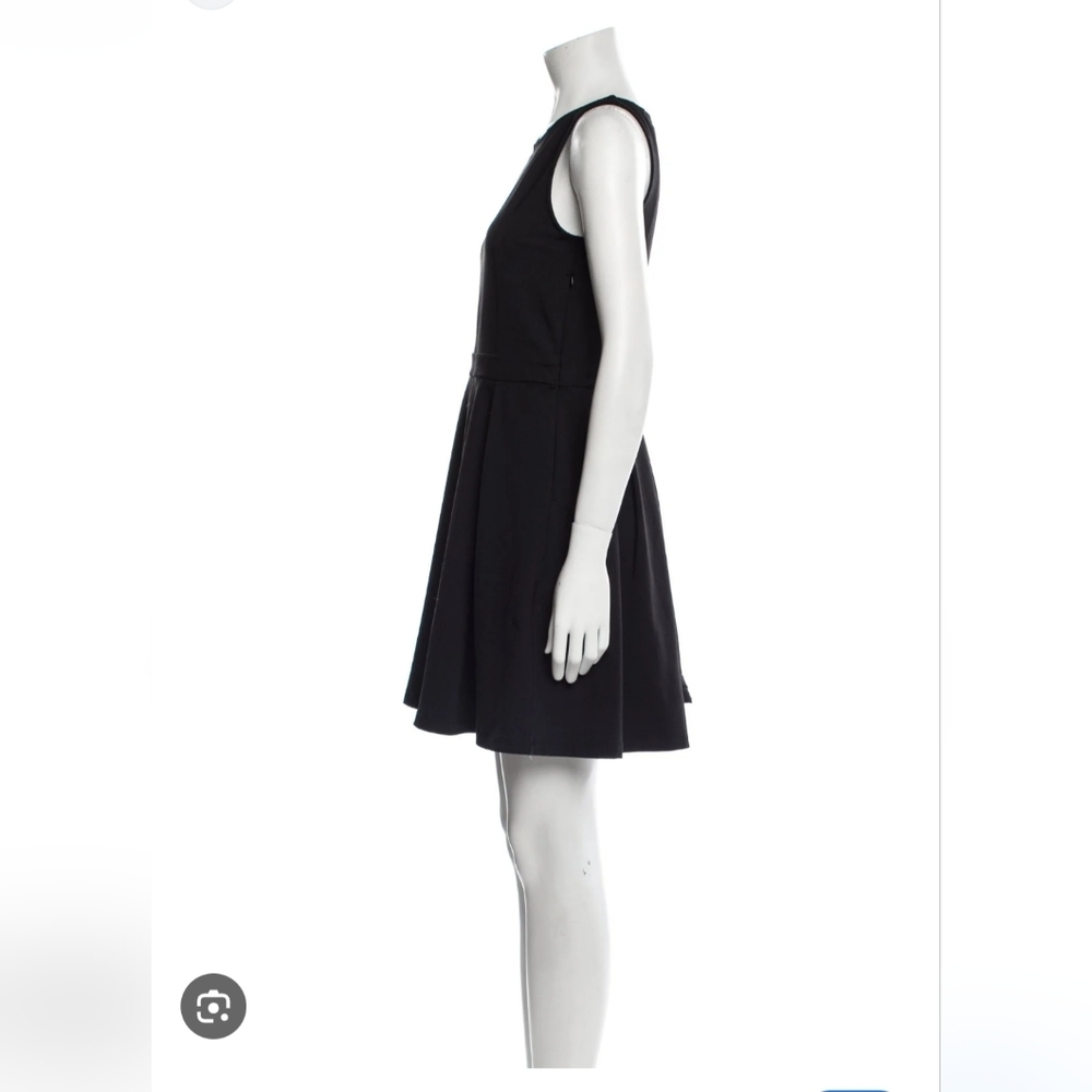 Cynthia Rowley Black Sleeveless Fit-and-Flare Mini Dress